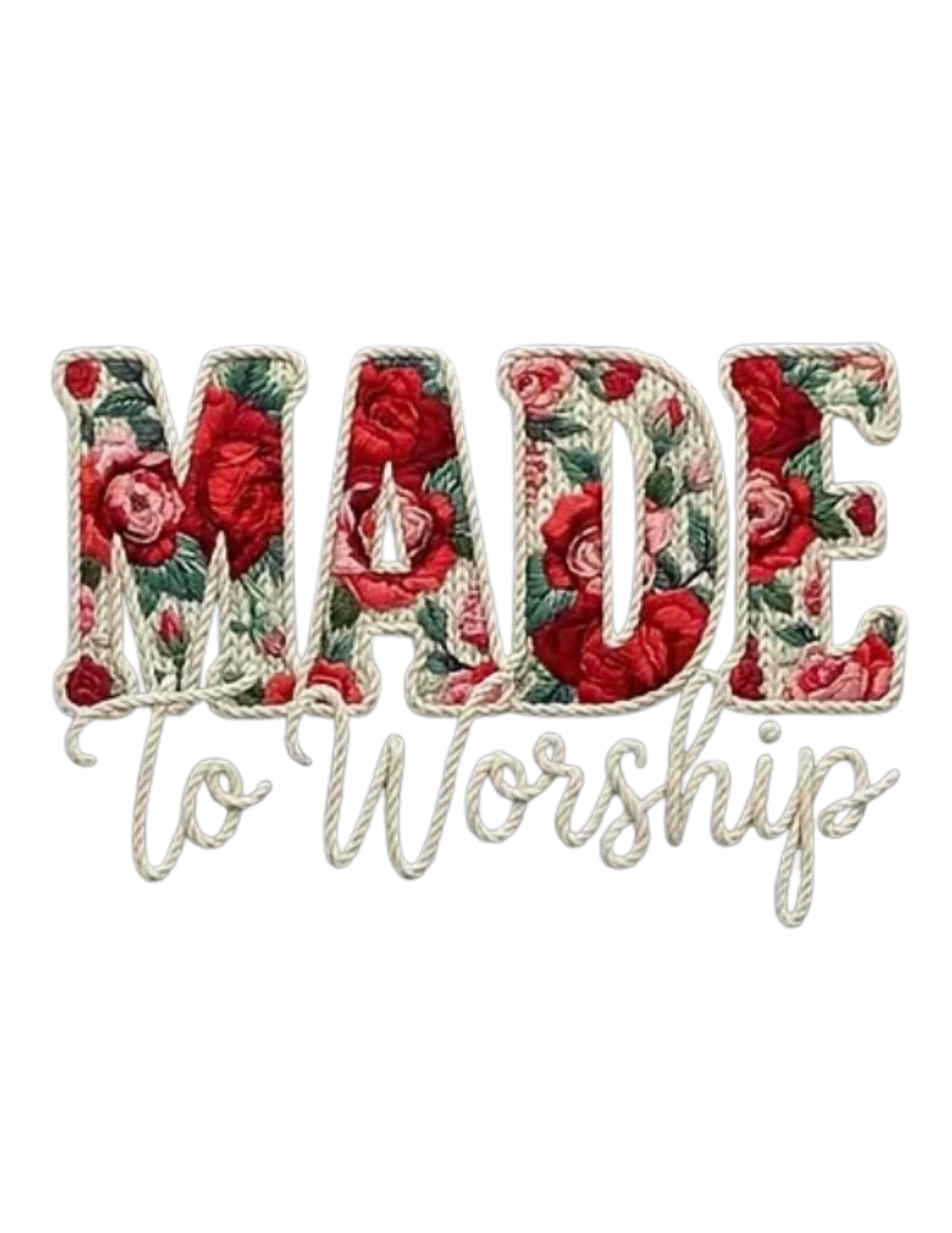 Made to Worship Floral - Kids Tee