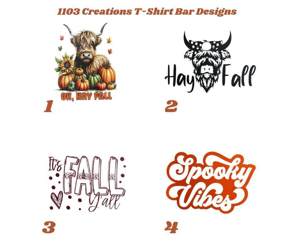 T-Shirt Bar "Fall" Print