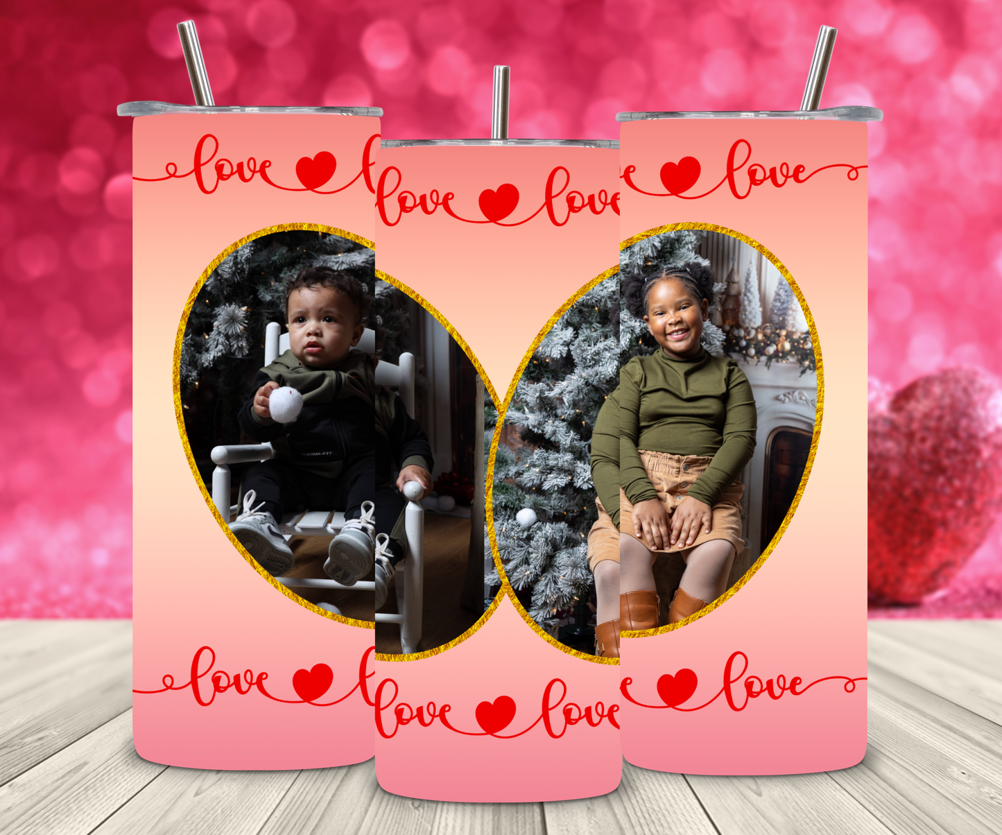 Valentines Day "Love Photo" Tumbler