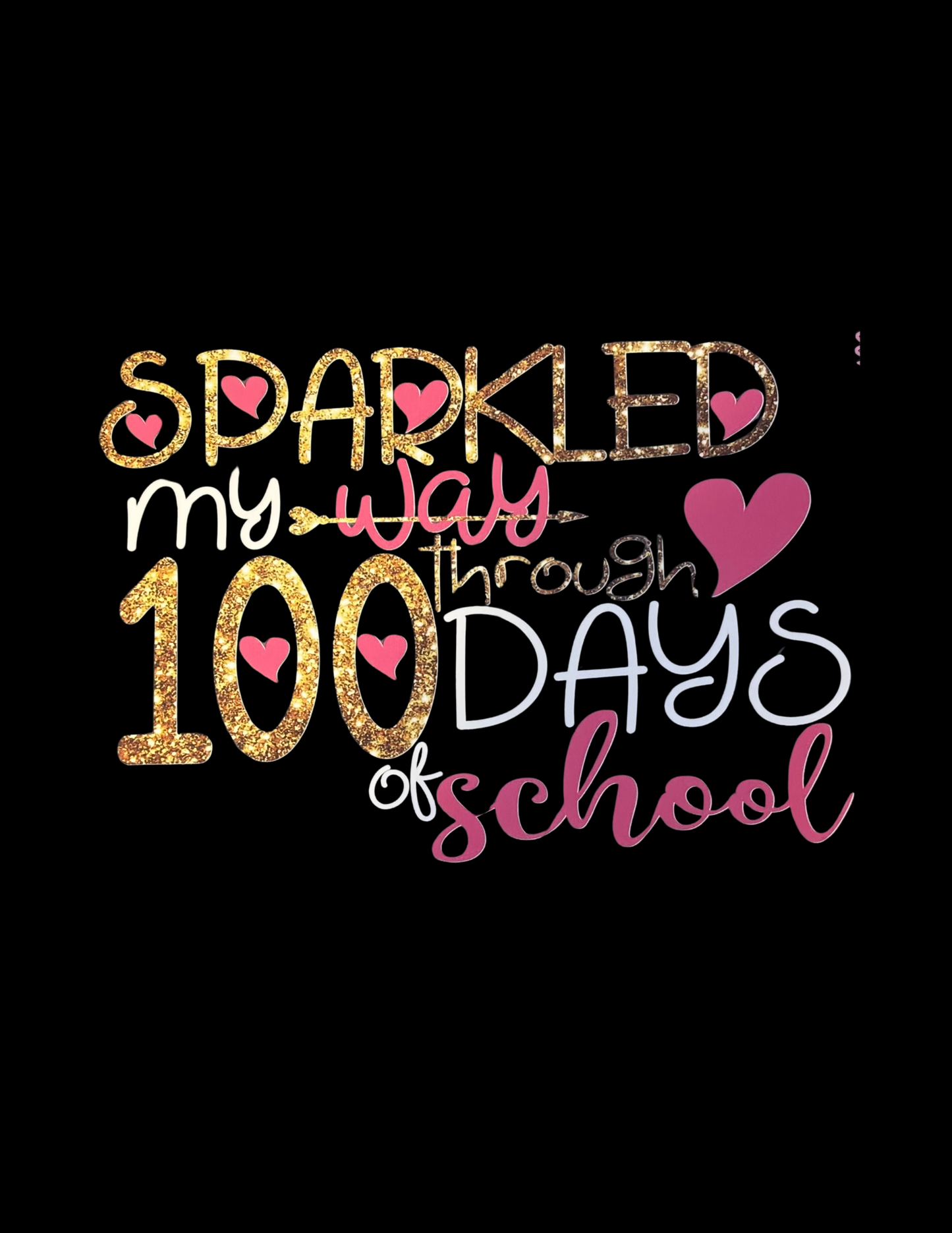 "Kids T-Shirt Bar" - Sparkling Through 100 Days