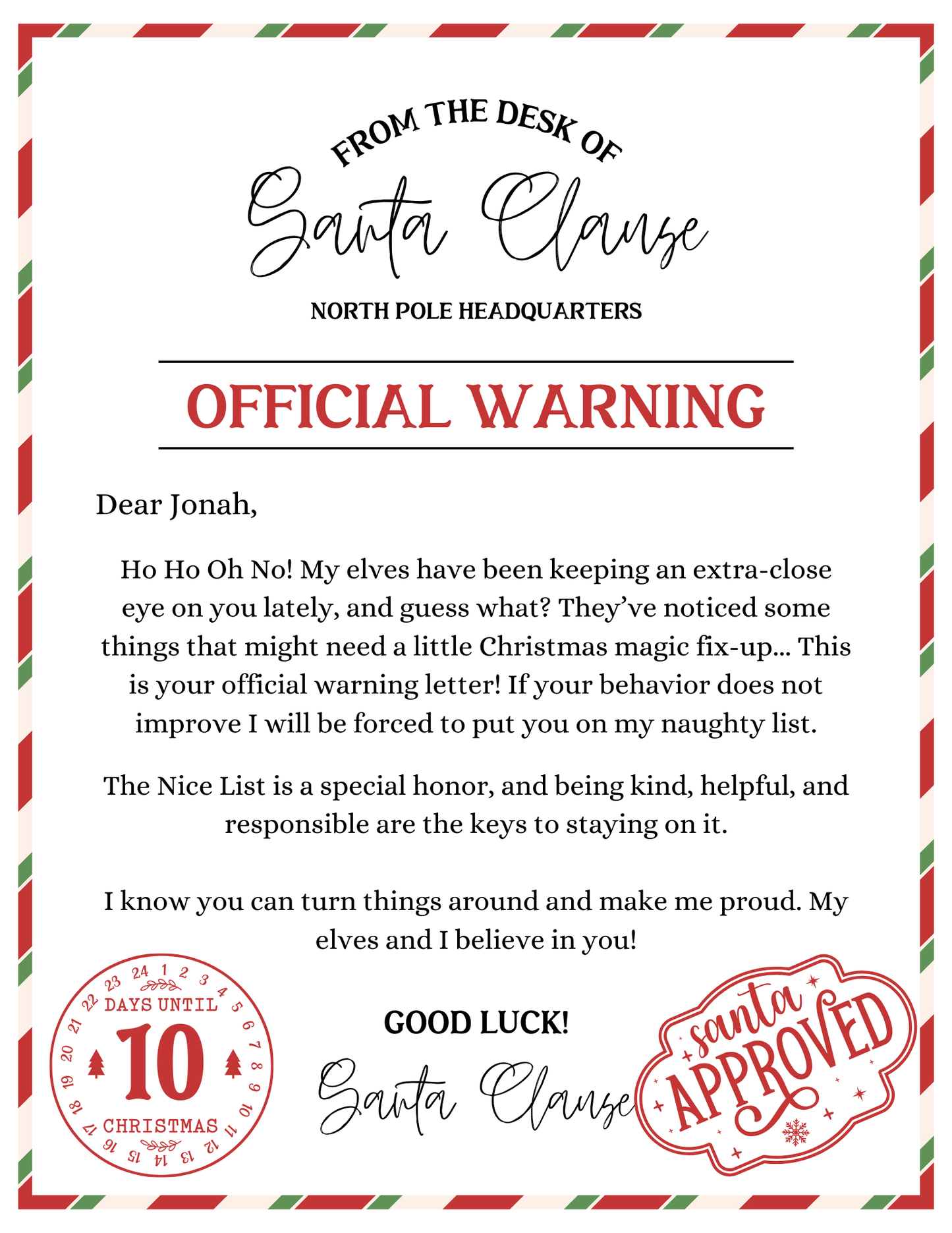 Letter From Santa