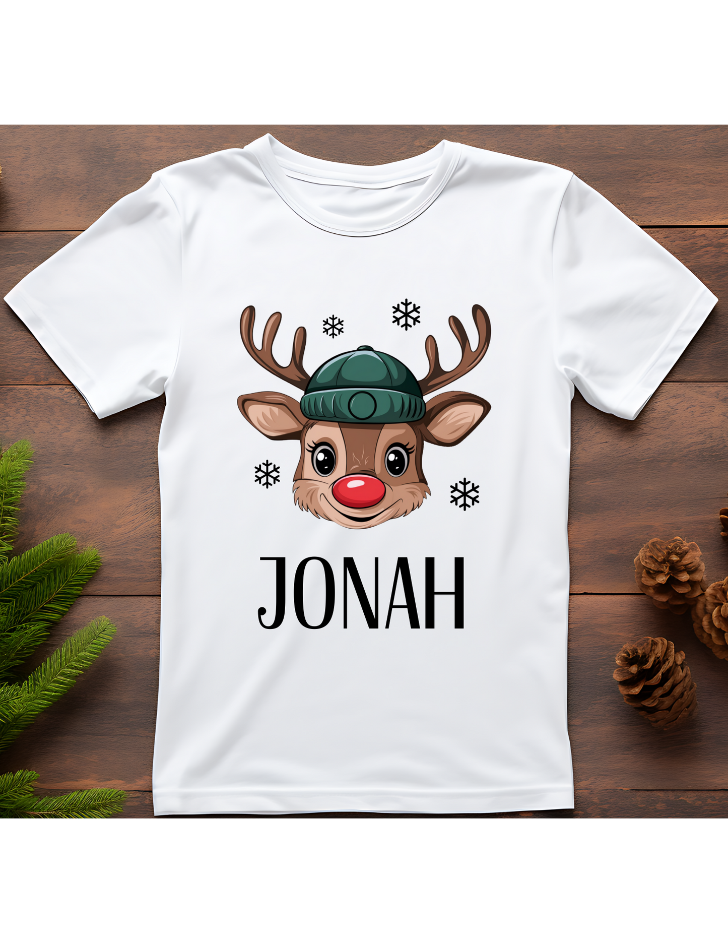 Personalized Kids' Reindeer Tee