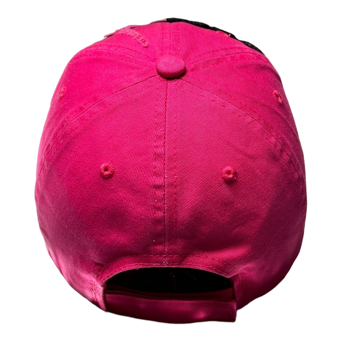 Virgo Dad Hat Fuchsia Hot Pink Unisex Distressed Cotton Cap