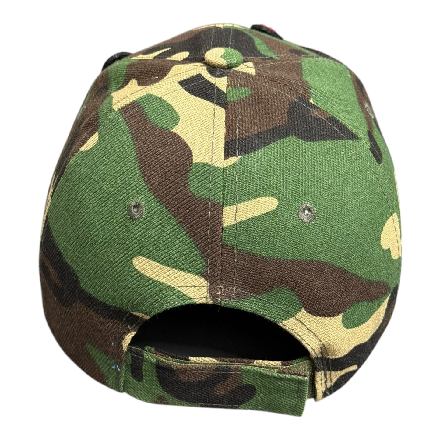 Blessed Camouflage Print Baseball Cap Red Stylish Hat