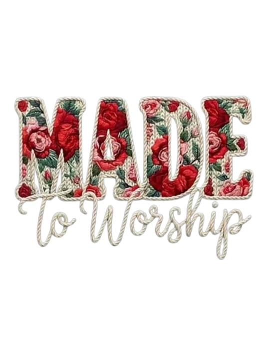 Made to Worship Floral - Kids Tee