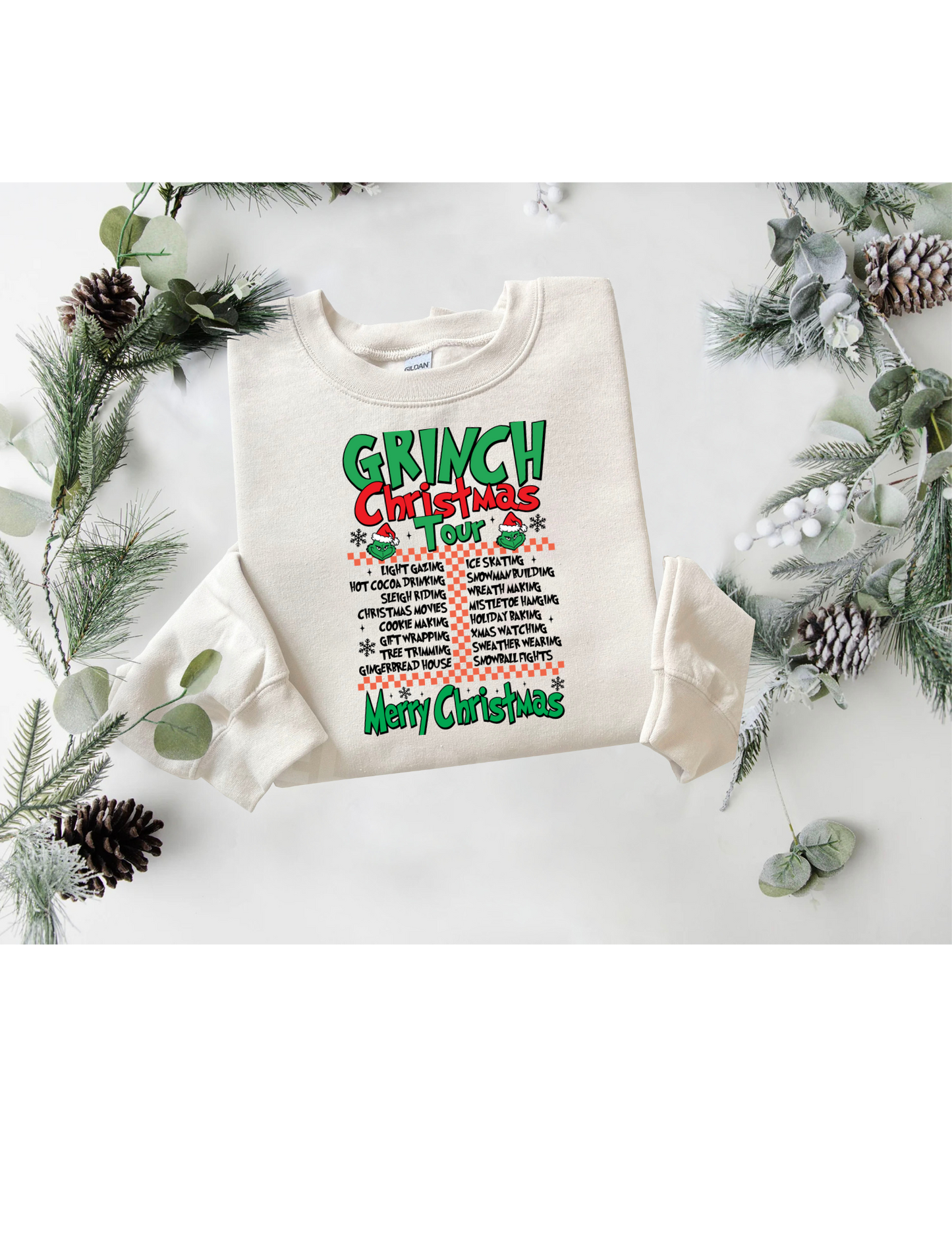 "Grinch Christmas Tour" Crewneck