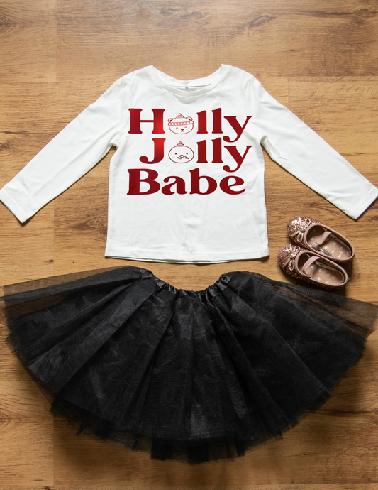 Kids T-Shirt Bar "Holly Jolly Babe"
