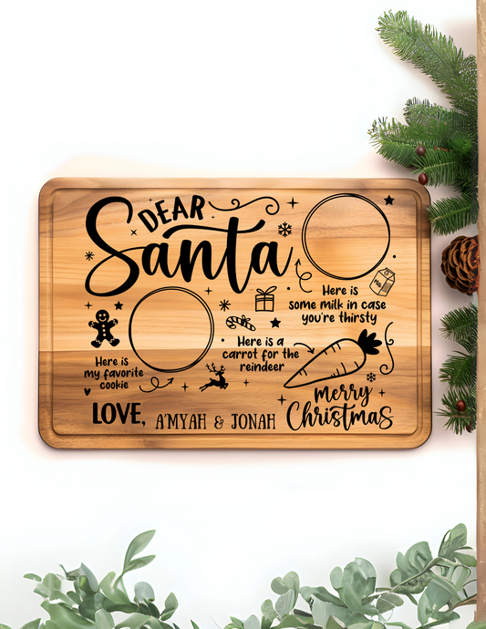 Personalized Rectangle Santa Boards