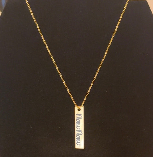 Engraved Jewelry - Rectangle Pendant