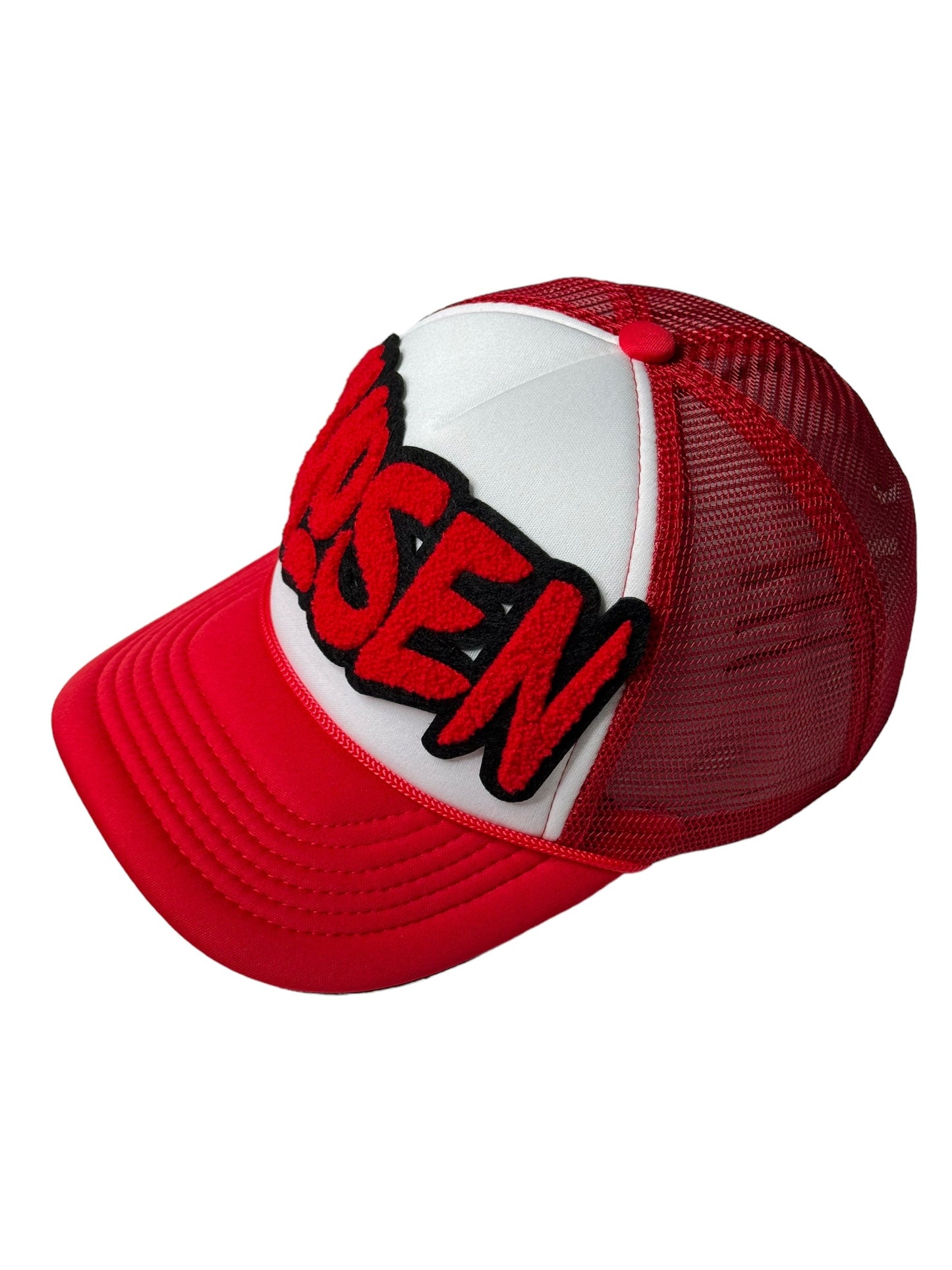 Chosen Foam Trucker Hat - Red and White Adjustable Cap