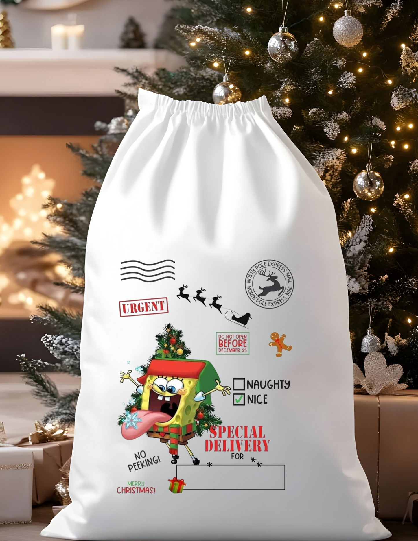 Custom Character Santa Bags